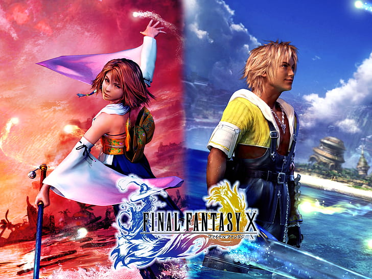 Final Fantasy X, Yuna, tidus, Final Fantasy, Wallpaper HD