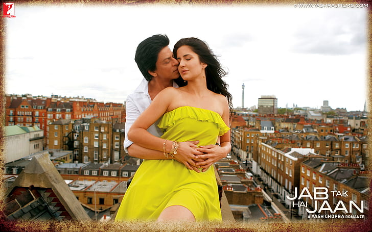 Shahrukh Katrina Kaif Jab Tak Hai Jaan, katrina, kaif, shahrukh, jaan, HD wallpaper