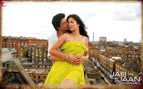 Shahrukh Katrina Kaif Jab Tak Hai Jaan, katrina, kaif, shahrukh, jaan, HD papel de parede HD wallpaper