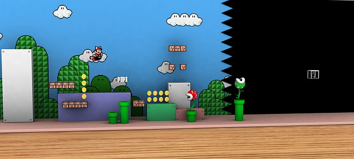 Super Mario diorama, Mario, Super Mario Bros. 3, HD wallpaper HD wallpaper