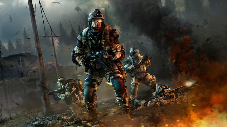 Soldaten Spielanwendung Illustration, Warface, Crytek, Crytek Kiew, HD-Hintergrundbild