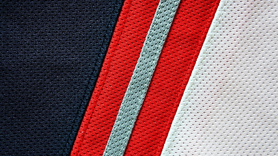 weißes, rotes und graues Textil, Stoff, Streifen, Farbe, Material, HD-Hintergrundbild HD wallpaper