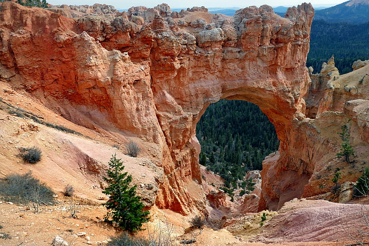 Arizona grand cannon arch, bryce canyon, utah, bryce canyon, utah, Natural Bridge, Bryce Canyon Utah, Arizona, grand, kanon, arch, geo tagged, flickr, lover, photos, Panasonic, nature, landscape, rock - Object, desert , scenics, uSA, geology, canyon, sandstone, mountain, eroded, utah, outdoors, red, HD tapet