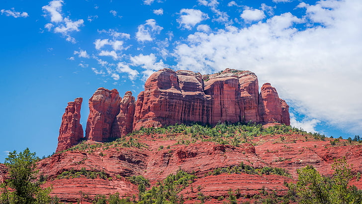 Cathedral Rock, Arizona, landscape, HD wallpaper