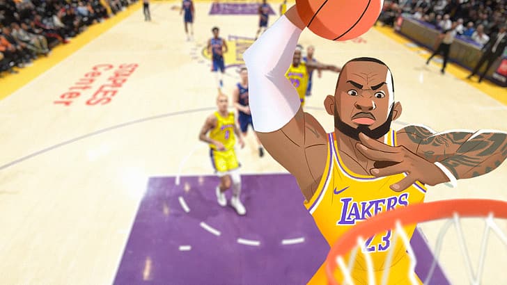 LeBron James, NBA, Los Angeles Lakers, HD papel de parede