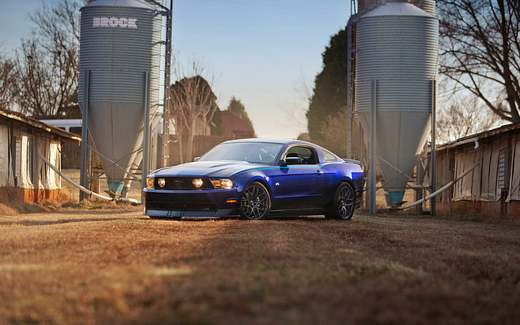 Ford Mustang RTR, blå sportkupébil, bilar, 2560x1600, ford, ford mustang, HD tapet