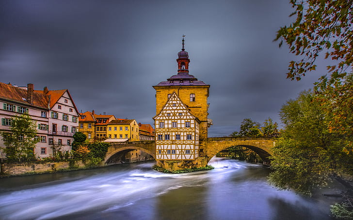 Bamberg é uma cidade no norte da Baviera Alemanha paisagem fotografia Desktop Hd Wallpapers para telefones e computadores móveis 3840 × 2400, HD papel de parede