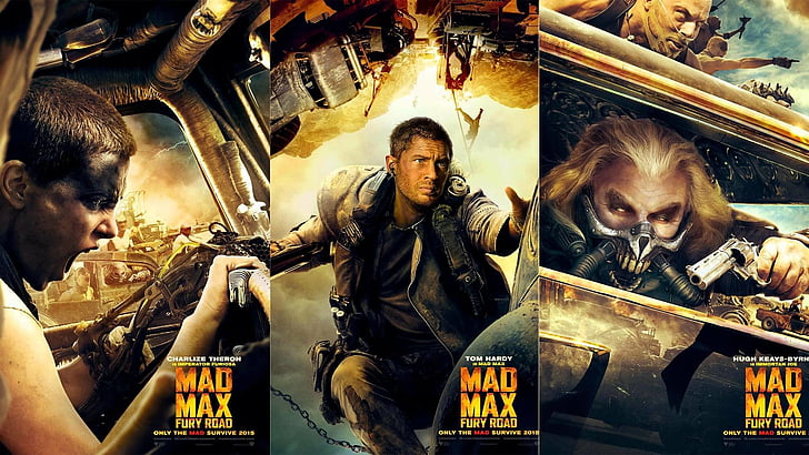 Film, Mad Max: Fury Road, Charlize Theron, Hugh Keays-Byrne, Immortan Joe, Imperator Furiosa, Max Rockatansky, Tom Hardy, Sfondo HD