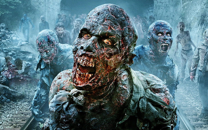 The walking dead zombies scary-Movie posters HD Wa.., HD wallpaper