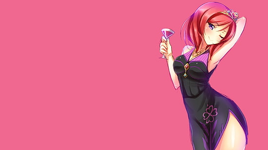 weibliche Anime Charakter Wallpaper, Love Live !, Anime Mädchen, Nishikino Maki, HD-Hintergrundbild HD wallpaper