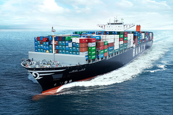 boat, cargo, ship, tanker, transport, HD wallpaper