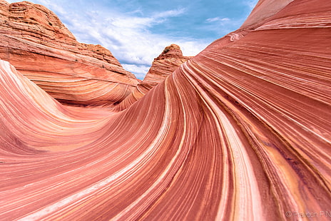 фото Гранд-Каньона, угол, Исследовано, фото, Гранд-Каньон, волна Аризона, Юта, песчаник, пустыня, Аризона, красный, каньон, природа, США, пейзаж, песок, сцены, геология, скалы - Объект, размытый, путешествие,известное место, HD обои HD wallpaper