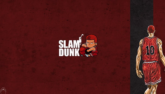 Slam Dunk, Shohoku High, anime, Sakuragi Hanamichi, Wallpaper HD HD wallpaper