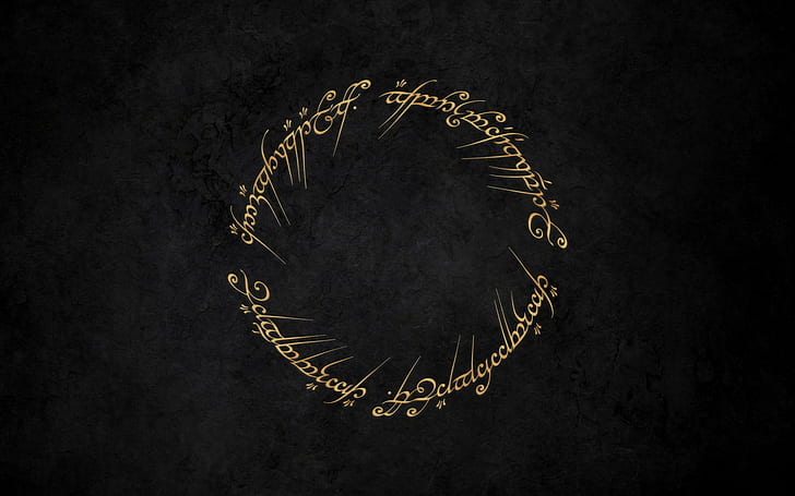 konstverk, J. R. R. Tolkien, minimalism, ringar, fantasikonst, Ringenes herre, HD tapet