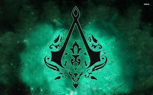 Логотип Assassins Creed, Assassin's Creed, HD обои HD wallpaper