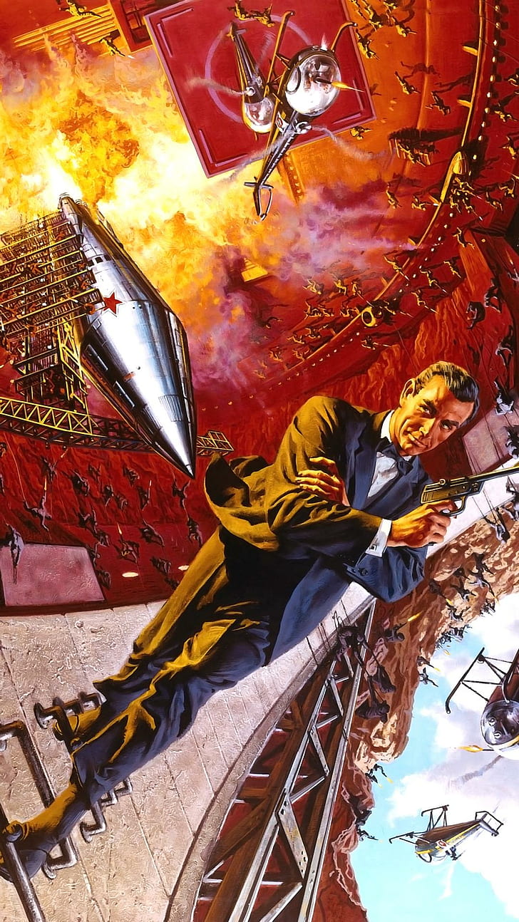 007 произведения на изкуството на Шон Конъри, HD тапет, тапет за телефон