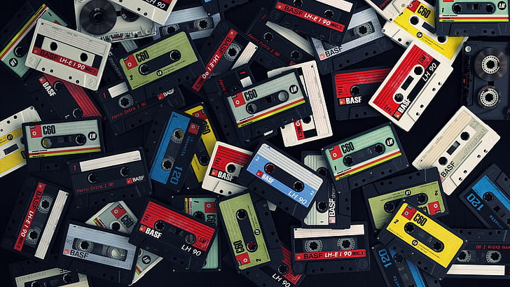 cassette tape lot, cassette, HD wallpaper