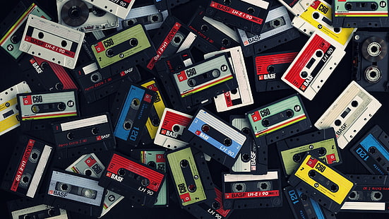 cassette tape lot, cassette, HD wallpaper HD wallpaper
