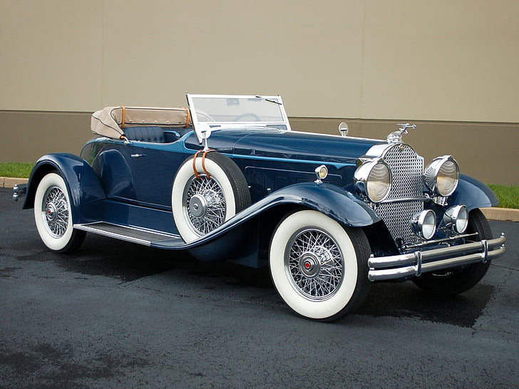 Транспортные средства, родстер Packard Speedster Eight Boattail, 1930 родстер Packard Speedster Eight Boattail, роскошный автомобиль, винтажный автомобиль, HD обои