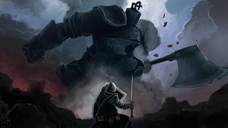 Dark Souls, Iron Golem (Dark Souls), HD wallpaper