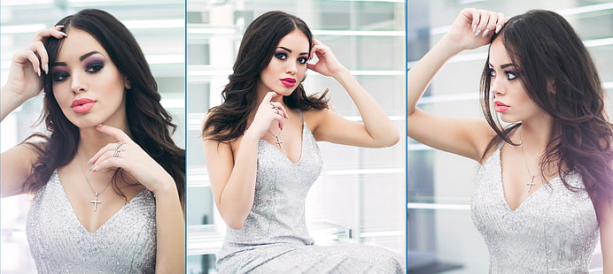 collage, 500px, donne, modello, Ivan Gorokhov, viso, Sfondo HD HD wallpaper
