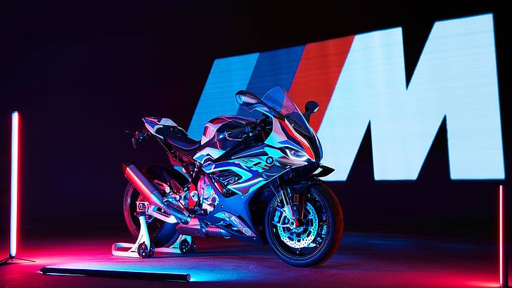 BMW M 1000 RR, motocicleta, Fondo de pantalla HD