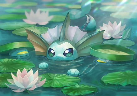 Pokémon, Lotad (Pokémon), Vaporeon (Pokémon), HD-Hintergrundbild HD wallpaper