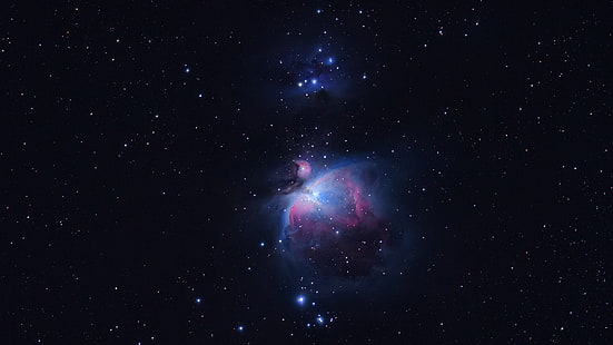 Fotografía de la vía láctea del cielo, nebulosa, Gran Nebulosa de Orión, espacio, estrellas, arte espacial, arte digital, Fondo de pantalla HD HD wallpaper