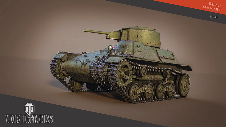 brauner und schwarzer Blumenbereichsteppich, World of Tanks, Panzer, Wargaming, Render, Videospiele, HD-Hintergrundbild