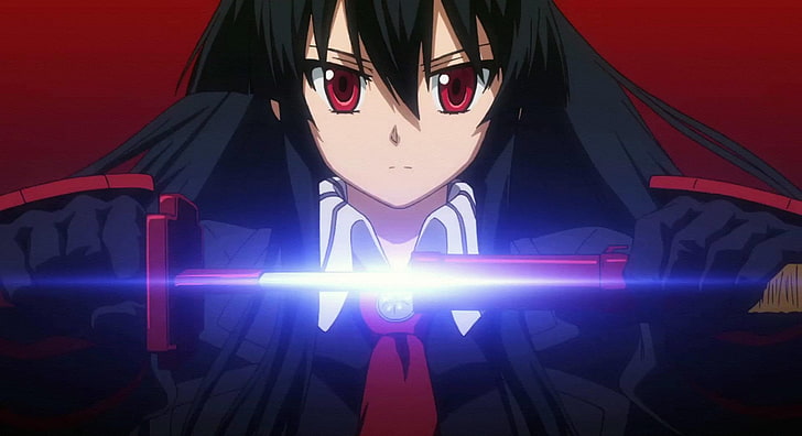 Akame ga Kill !, anime, Akame, svärd, röda ögon, animeflickor, HD tapet