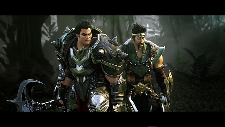Darius dan Draven League of Legends, Darius, Draven, League of Legends, Dark Brotherhood, Wallpaper HD