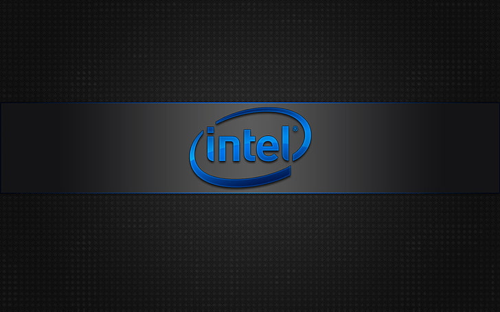 Intel Core I5, logotipo de Intel, computadoras, Intel, negro, fondo, Fondo de pantalla HD