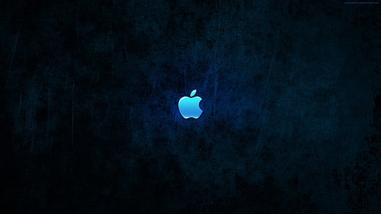 アップル、ブルー、ダーク、imac、ロゴ、mac、 HDデスクトップの壁紙 HD wallpaper