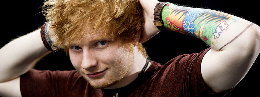 Muzyka, Ed Sheeran, angielski, piosenkarz, tatuaż, Tapety HD HD wallpaper