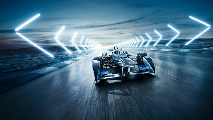 Renault Formula E Racing car, racing, Renault, Formula, Car, HD wallpaper