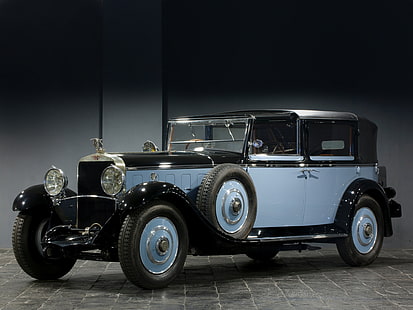 1922, chapron, chauffeur, coupe, h 6, hispano, landaulet, luxury, retro, suiza, Wallpaper HD HD wallpaper