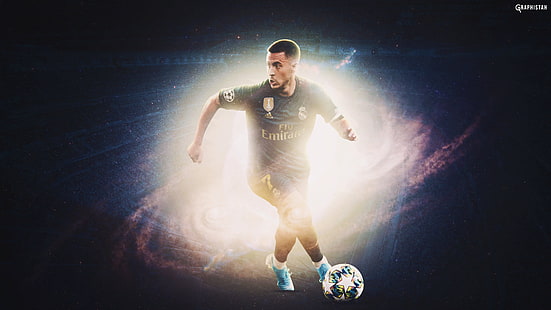 Футбол, Eden Hazard, белгийски, Real Madrid C.F., HD тапет HD wallpaper