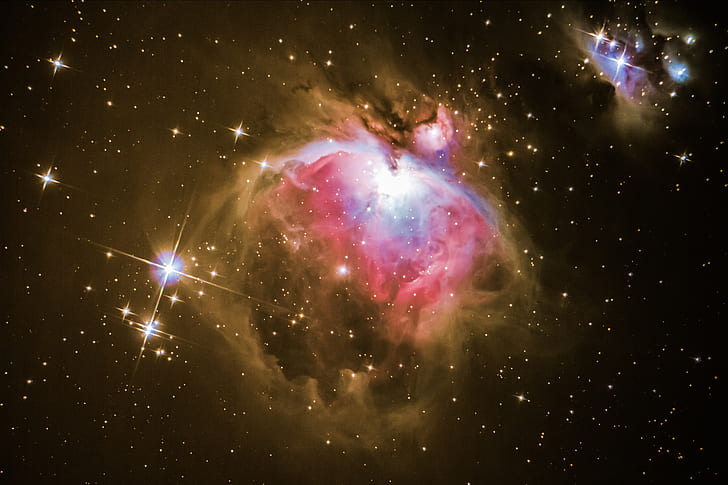 ruang, bintang, adalah, Nebula Orion, di bawah, Sabuk Orion, Orion Nebula, Wallpaper HD