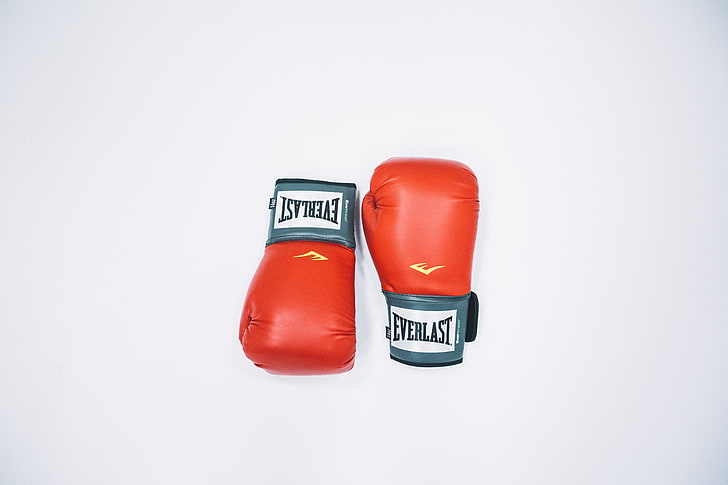 боксерские перчатки, бокс, спорт, минимализм, HD обои