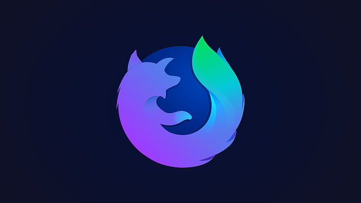 Лого на Firefox Nightly (лека вариация), HD тапет