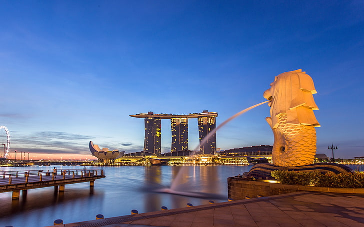 Marina Bay Sands Hotel Singapore, HD wallpaper