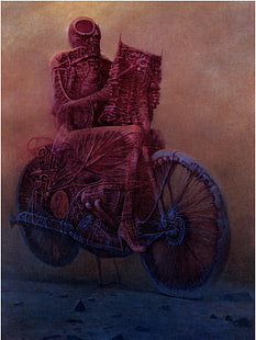 Zdzisław Beksiński, painting, HD wallpaper HD wallpaper