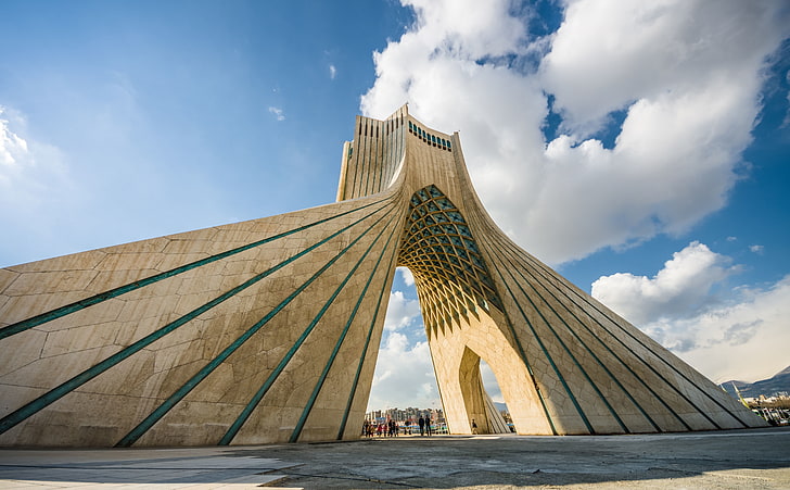 برج آزادي ، برج آزادي ، إيران ، آسيا ، إيران ، العمارة ، طهران ، آزادي، خلفية HD