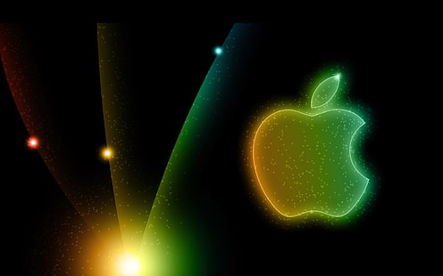 3D 사과 로고 Apple Abstract Brand HD, 사과 브랜드 로고, 초록, 3D, 3D 및 CG, 로고, 사과, 브랜드, 사과 로고, HD 배경 화면 HD wallpaper