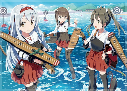 مجموعة Kantai ، لوليتا ، أنيمي ، Zuikaku (KanColle) ، shokaku ، Taihou (KanColle) ، Shoukaku (KanColle)، خلفية HD HD wallpaper