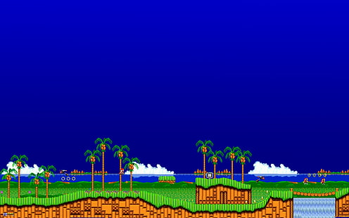 Sonic the Hedgehog gry retro 1440x900 Gry wideo Sonic HD Art, Sonic the Hedgehog, gry retro, Tapety HD HD wallpaper