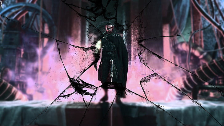 วอลล์เปเปอร์ตัวละคร Batman: Arkham City วิดีโอเกม Rocksteady Studios แตกกระจก, วอลล์เปเปอร์ HD