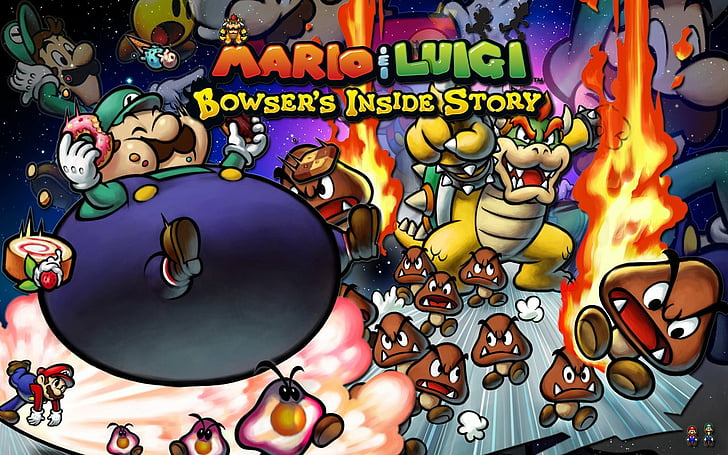 Марио, Марио и Луиджи: внутренняя история Баузера, HD обои