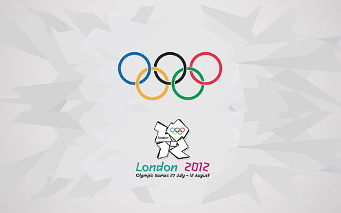 Jeux olympiques de Londres, logo olympique de Londres 2012, olympiade, 2012, affiche, logo, Fond d'écran HD HD wallpaper