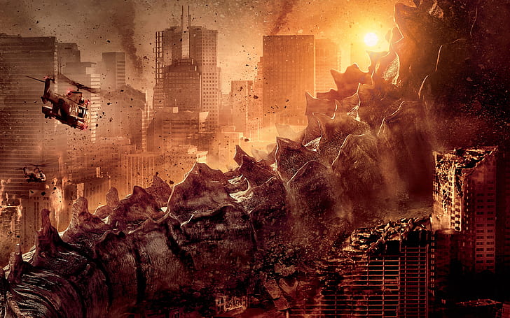 ภาพยนตร์ Godzilla 2014, Godzilla, Movie, 2014, วอลล์เปเปอร์ HD